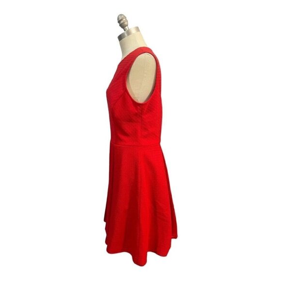 INC International Concepts Red Fit & Flare Dress Size 14 Sleeveless - Picture 2 of 6